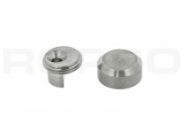 Pattes à glace plat à chanfrein Basic 18mm en inox