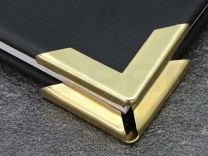 Corner protectors brass-plated 30x30 mm