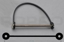 Handvat voor boekschroef 135 mm, zwart