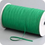 flat elastic, width 5 mm, textile clad, green, rolls with 50