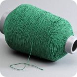 elastic cord, 1mm, dark green, roll 1.050m