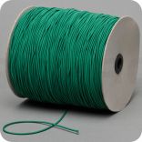 Elastisch koord 2mm, donkergroen, textiel omsponnen,rol 500m