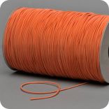 Elastisch koord 2mm, oranje, textiel omsponnen, rol 500m