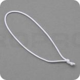 elastic with knot, length 150/300 mm, white