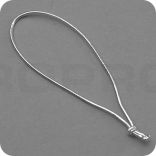 elastic with knot, length 150/300 mm, silver