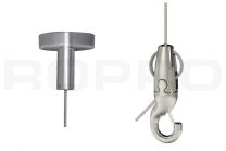 Steel cable hanging set with magnet and hook
