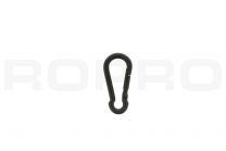 Carabiner 40x4mm black galvanized