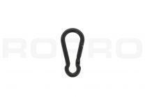 Carabiner 50x5mm galvanized black