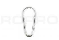 Carabiner egg-shaped 100x10mm galvanized