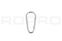 Carabiner egg-shaped 70x7mm galvanized