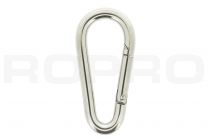 Carabiner egg-shaped 80x8mm stainless steel 316