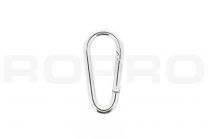 Carabiner egg-shaped 80x8mm galvanized