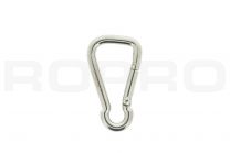 Carabiner pear-shaped 60x6mm stainless steel 316