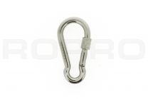 Carabiner screw closure 100x10mm stainless steel 316