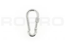 Carabiner screw closure 90x9mm galvanized