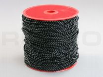 Ball chains 2,4 mm, 100 m on reel black