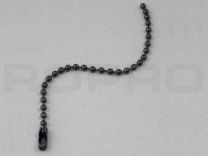 Ball chains with connector 2,4 x 102 mm black