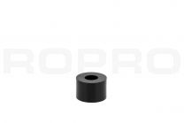 PVC spacer black 15 x 10 x 6.3 mm