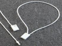 Cords with box, 200 mm long, blanc