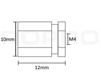 Letterfix Petit M4 filetage intérieur laiton