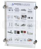 Luxe A4 plexiglas display met afstandhouders