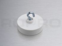 Round magnethook plastic white 6 kg