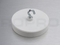 Round magnethook plastic white 14 kg