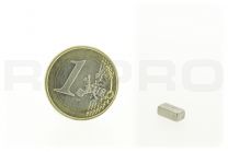 Bloc magnétique 8x4mm, épaisseur 3mm, N45