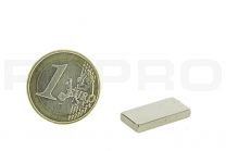 Magneetblok 20x10mm, 3mm dikte, N45