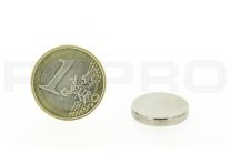 Magneetschijfjes 18mm diameter, 3mm dikte, N45