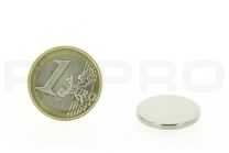 Disques magnétiques diamètre 20mm, épaisseur 2mm, N35