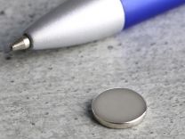 Scheibenmagnete 10mm diameter, Höhe 0,6mm, N38