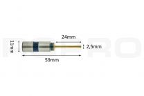 Paper drillbits titanium coating 2,5mm x 24mm