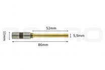 Papierbohrer titanium coating 5,5mm x 52mm