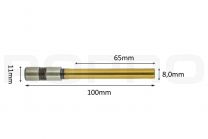 Papierboor titanium coating 8mm x 65mm