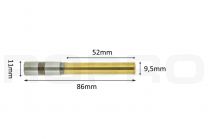 Papierbohrer titanium coating 9,5mm x 52mm