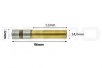 Papierboor titanium coating 14mm x 52mm L