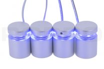 LED afstandhouders 25x25 met blauw licht Quattrofix