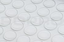 Stootdopjes 24mm rond 2,8mm hoog extra transp. 84pcs