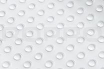 Stootdopjes 9,5mm bol 3,8mm hoog transp. 200pcs