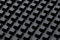 Bumperstops 12,6mm square 5,7mm high black 242pcs