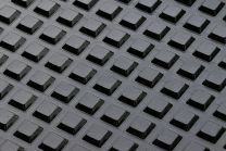 Bumperstops 12,7mm square 3,1mm high black 242pcs