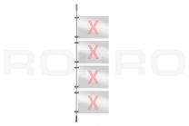 Window presentation rod system extension set 9, 250cm