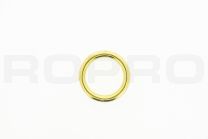 Ronde ring 19x4mm messing