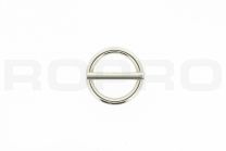 Ronde ring met pin 20x3,5mm vernikkeld