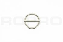 Ronde ring met pin 20x3,5mm vernikkeld