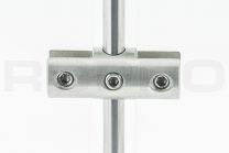 Stainless Steel Rod System clamp double vertical
