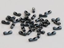 Ball chain connectors 2,4 mm black