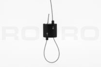 Staalkabel lus gripper voor 1,2-1,5mm kabel zwart