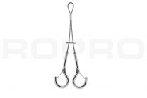 Steel cable suspension set 11 with loop & 2 closed hooks